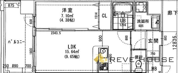ラシュール・イン大橋IIの物件間取画像